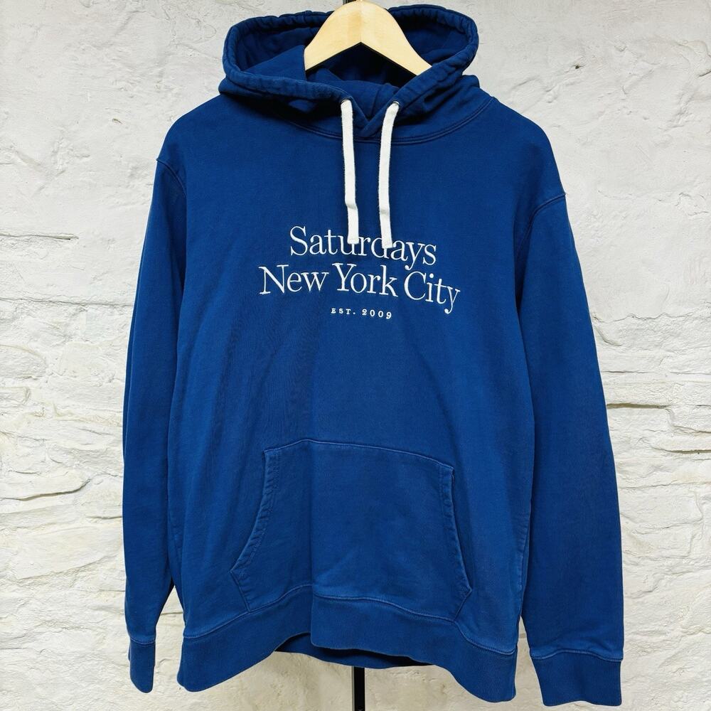 Saturdays New York City NYC Mens XL Blue Ditch Miller Standard Hoodie Casual